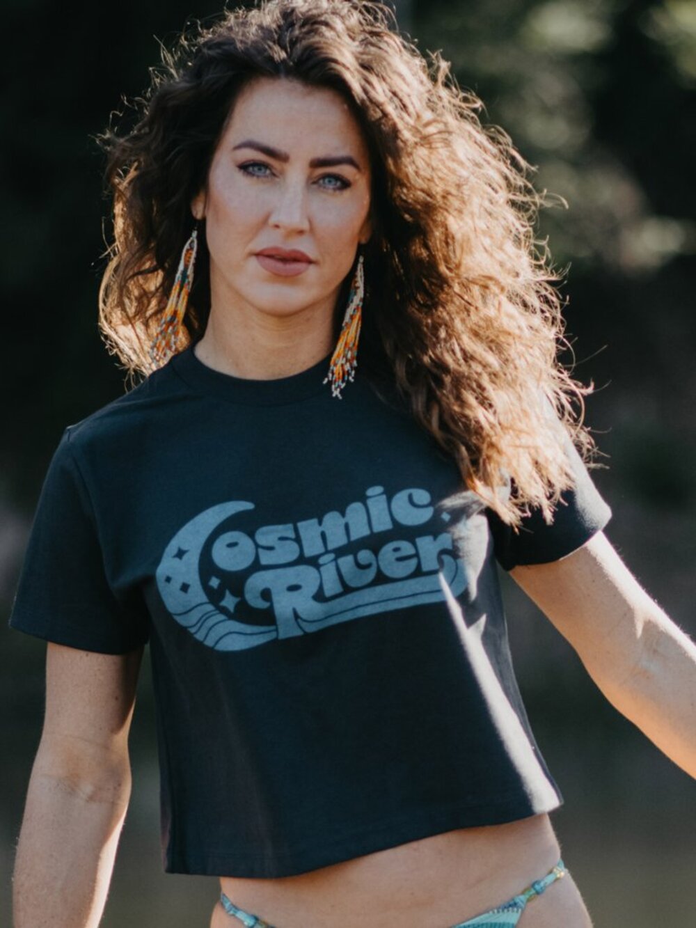 Cosmic River Crop Tee Size XL